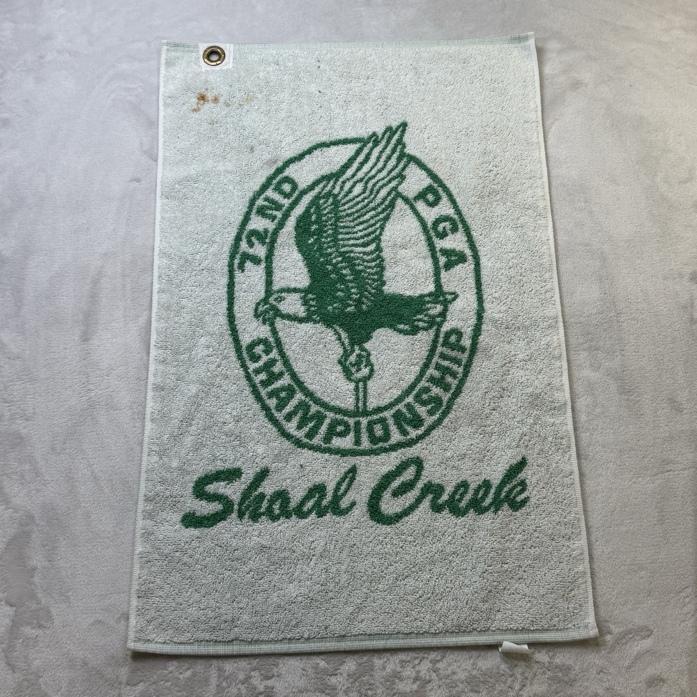 Vintage Shoal Creek 1990 PGA Championship Golf Towel Eagle Logo USA Made